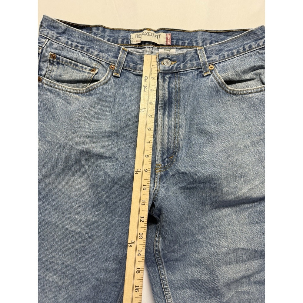Vintage Levis 550 90s Jeans 36x30 USA Straight Leg Blue denim Y2K Grunge - Picture 8 of 16